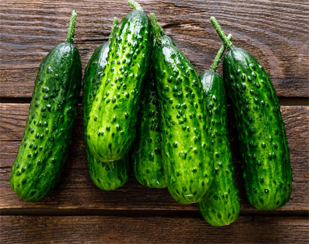 Green ground cucumbers